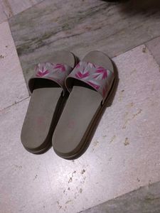Floral Print Slippers