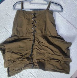 Olive Stripe Tank Top