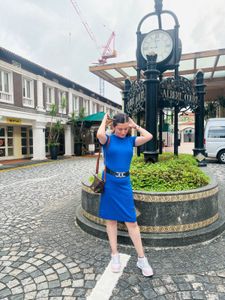 Elegant Blue Mini Dress