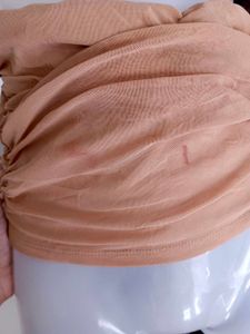 NUDE RUCHED TOP