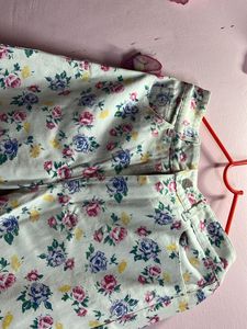 Floral Print Jeans..!