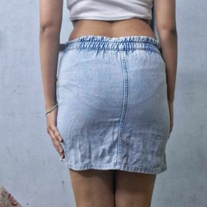 Denim Short Skirt