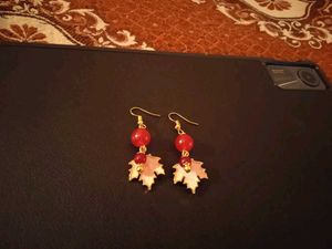 Leaf Charm Earrings