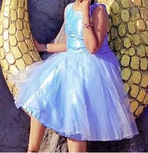 Sky Blue Tulle Party Dress