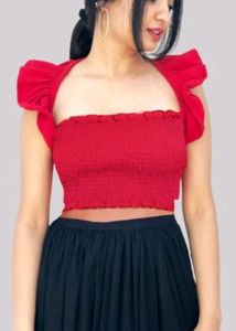 Red Crop Top