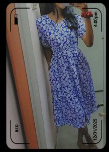 Blue Floral Dress