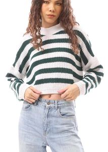 Striped Cropped Sweater