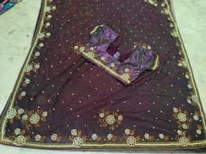 Net Saree With Blouse 🍁