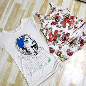 Combo Two White Tops