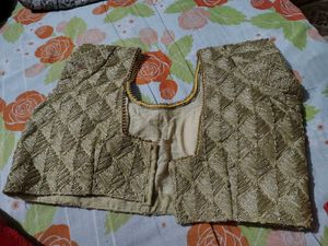 golden Embroidered Blouse
