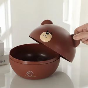 Nordic Bear Tissue Roll Box - Brown