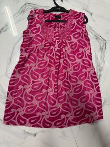 Pink tunic top