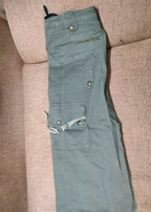 Olive Green Cargo Skirt
