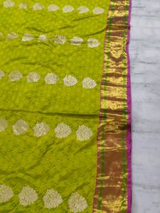 pure pattu saree green Colour