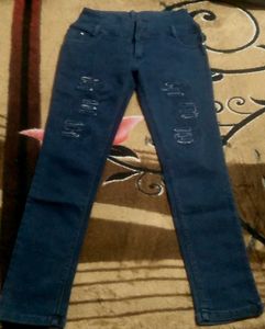 Stylish Distressed Denim Jeans