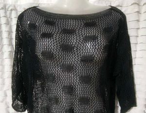 Black Mesh Top