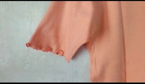 S Cute Ribbed Top For Women Girls
