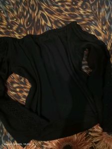 Black Off Shoulder Top