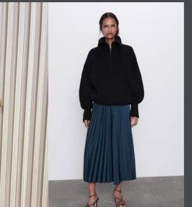 Zara Pleated Midi Skirt