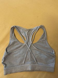 Gray Sports Bra