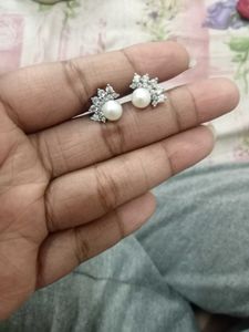 Fresh Water Pearl Sterling Silver Stud Earrings