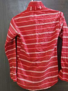 Red &amp; White Striped Button-Down