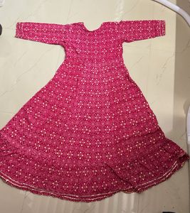 Elegant Pink Anarkali Kurti