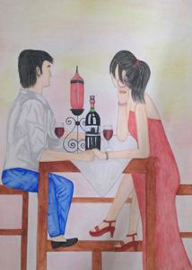 Romantic Dinner Painting