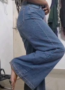 Wide Leg Denim Jeans