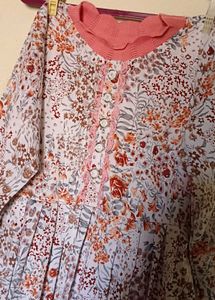 Multicolored Anarkali Dress for Women