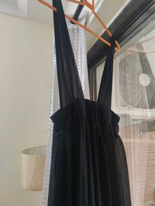 Black Maxi Dress With Free  Tshirt
