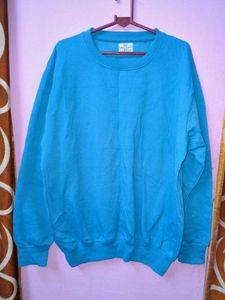 Turquoise Pullover Sweatshirt