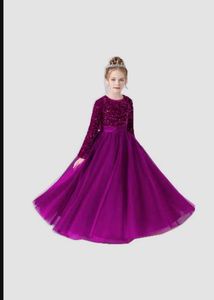 Elegant Purple Princess Dress