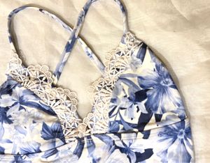 Beautiful Floral Lace Trim Top