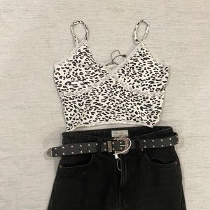 Y2k Leopard Print Cami