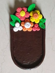 Floral Clay Trinket Tray
