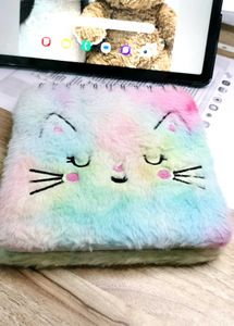 Pastel Fuzzy Kitty Notebook