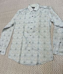 Patterned Button-Down Shirt