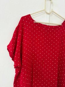 Red Polka Dot Top