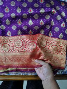 Elegant Purple silk saree