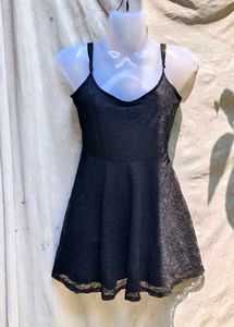 I. Black Lace Mini Dress