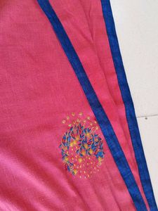 Straight Kurti With Embroidery Work