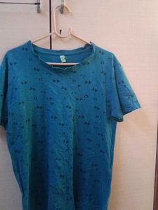Blue Patterned T-Shirt