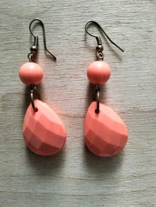 Multicolored Earrings and Teardrop Bead Earring