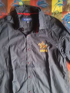 Black Full Shirt L Size 42 To 43 New..used 2 Times