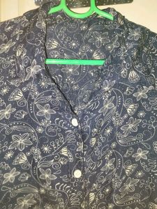 Vintage Navy Blue Shirt