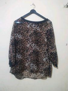 Leopard Print Blouse