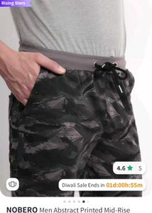 NOBERO Men Abstract Pant