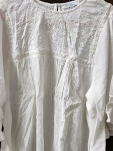 White embroidered top chest 36&#34;-38&#34;