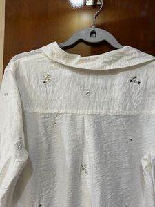 VERO MODA Embellished White Blouse